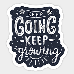 Keep Going distress Sticker